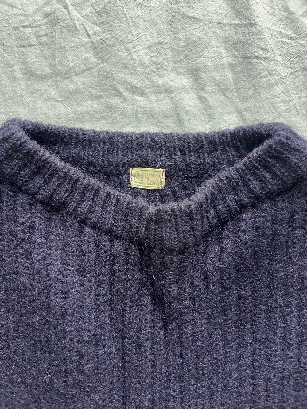 Abercrombie & Fitch Vintage Made In England Wool Sweater
